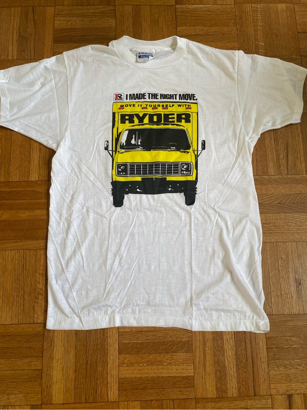 Vintage Never Worn Single Stitch Ryder Truck Moving Graphic L